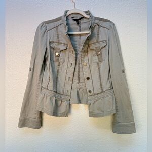 White House black market Peplum Cargo
Field Jacket